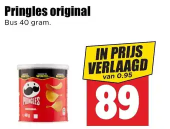 Dirk Pringles original Bus 40 gram. aanbieding