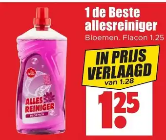 Dirk 1 de Beste allesreiniger Bloemen. Flacon 1.25 liter. aanbieding