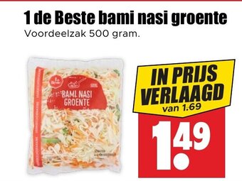 Dirk 1 de Beste bami nasi groente Voordeelzak 500 gram. aanbieding