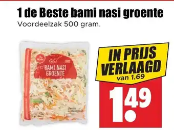 Dirk 1 de Beste bami nasi groente Voordeelzak 500 gram. aanbieding