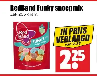 Dirk RedBand Funky snoepmix Zak 205 gram. aanbieding