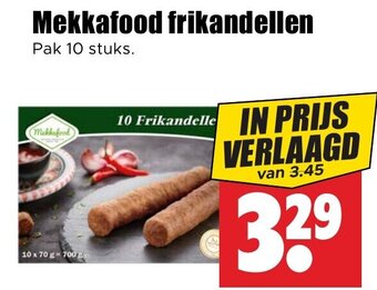 Dirk Mekkafood frikandellen Pak 10 stuks. aanbieding