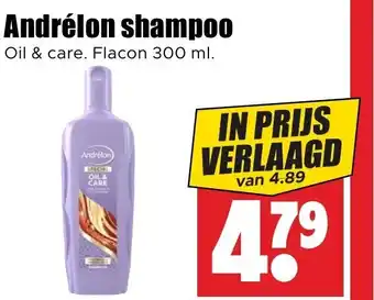 Dirk Andrélon shampoo Oil & care. Flacon 300 ml. aanbieding