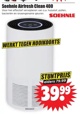 Dirk Soehnle Airfresh Clean 400 aanbieding