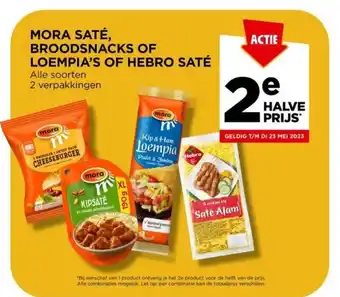 Jumbo MORA SATÉ, BROODSNACKS OF LOEMPIA'S OF HEBRO SATÉ aanbieding