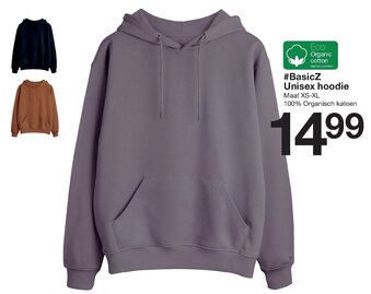 Zeeman #BasicZ Unisex hoodie XS-XL aanbieding