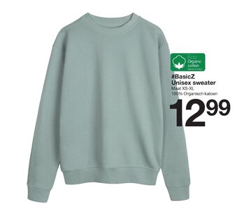 Zeeman #BasicZ Unisex sweater XS-XL aanbieding