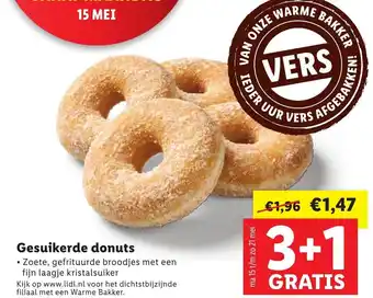 Lidl Gesuikerde donuts aanbieding