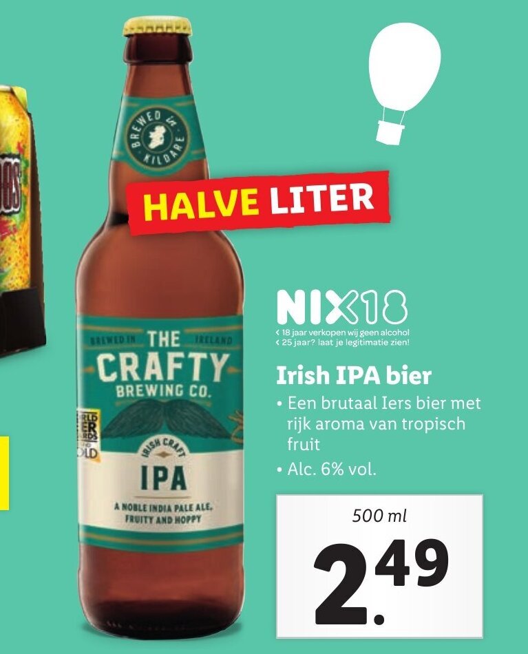 Irish IPA bier 500 ml aanbieding bij Lidl