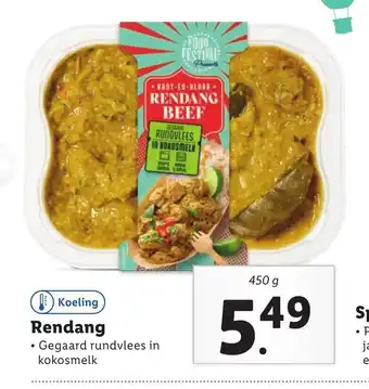 Lidl Rendang 450 g aanbieding