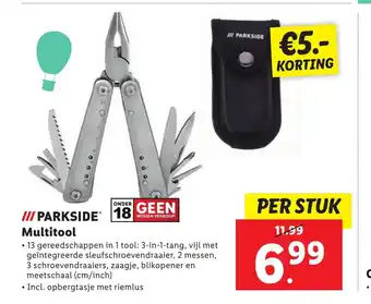 Lidl III PARKSIDE Multitool aanbieding