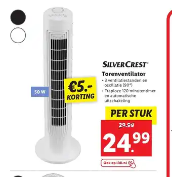 Lidl SILVERCRESTⓇ Torenventilator aanbieding