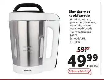 Lidl Blender met kookfunctie aanbieding