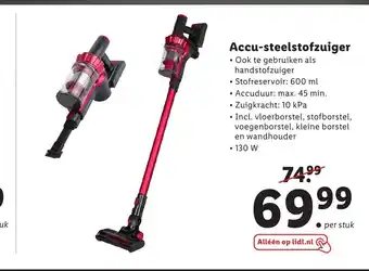 Lidl Accu-steelstofzuiger aanbieding