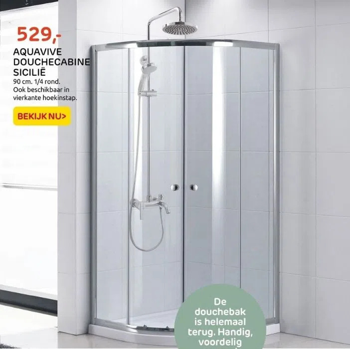 Aquavive douchecabine aanbieding bij Praxis