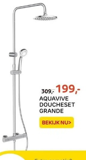 Praxis Aquavive doucheset grande aanbieding