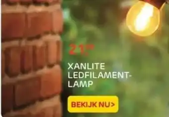 Praxis Xanlite ledfilament lamp aanbieding