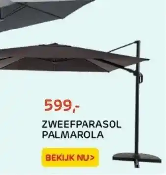 Praxis Zweefparasol palmarola aanbieding