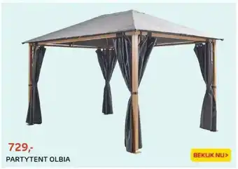 Praxis Partytent olbia aanbieding