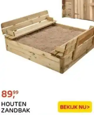 Praxis Houten zandbak aanbieding