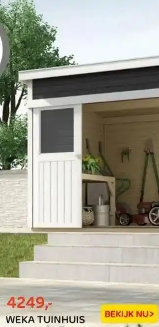 Praxis Weka tuinhuis aanbieding