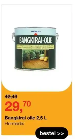 Boer Staphorst Bangkirai olie 2,5 l aanbieding