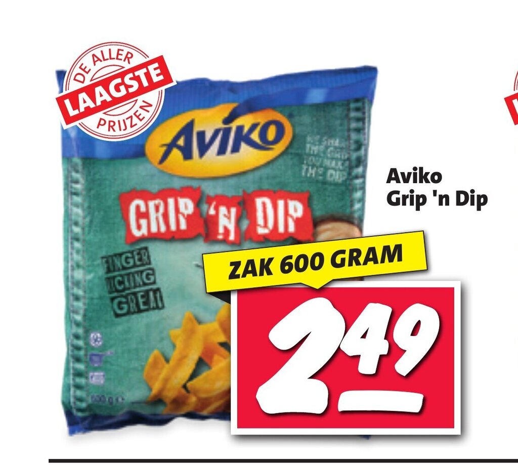 Aviko Grip 'n Dip 600 gram aanbieding bij Nettorama