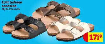 Kruidvat Echt lederen sandalen aanbieding