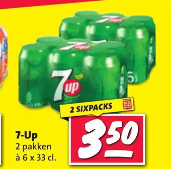 Nettorama 7-Up 2 pakken à 6 x 33 cl. aanbieding