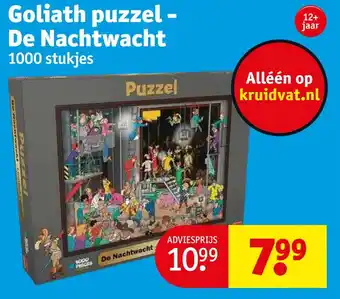 Kruidvat Goliath puzzel - de nachtwacht aanbieding