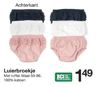 Zeeman Luierbroekje 50-86 aanbieding