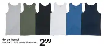 Zeeman Heren hemd S-XXL aanbieding