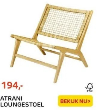 Praxis Atrani loungestoel aanbieding