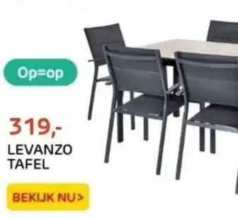 Praxis Levanzo tafel aanbieding