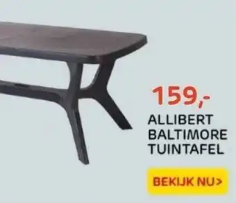 Praxis Allibert baltimore tuintafel aanbieding