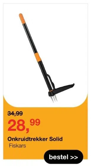 Boer Staphorst Onkruidtrekker solid fiskars aanbieding