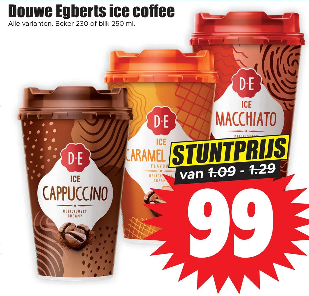 Douwe egberts ice coffee aanbieding bij Dirk
