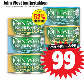 Dirk John west tonijnstukken aanbieding