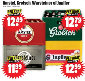 Dirk Amstel, grolsch, warsteiner of jupiler aanbieding