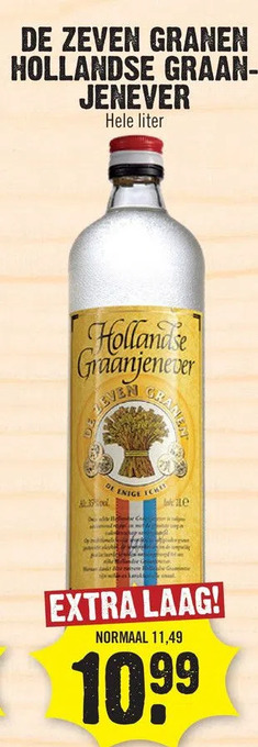 Dirk De zeven granen hollandse graanjenever aanbieding