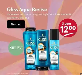 Etos Gliss aqua revive aanbieding