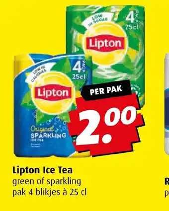 Boni Lipton Ice Tea 25 cl aanbieding