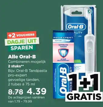 PLUS Alle oral-b aanbieding