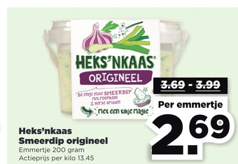 PLUS Heks'nkaas smeerdip origineel aanbieding