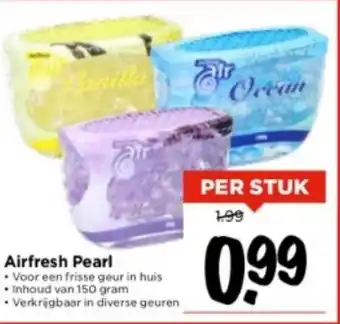 Vomar Voordeelmarkt Airfresh Pearl 150g aanbieding