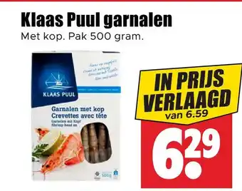 Dirk Klaas puul garnalen aanbieding