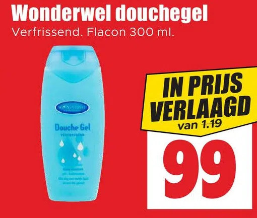 Dirk Wonderwel douchegel aanbieding