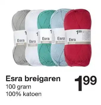 Zeeman Esra breigaren 100g aanbieding