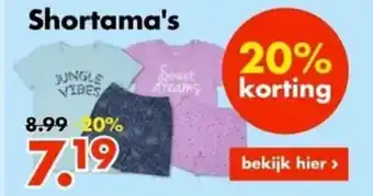 Wibra Shortama's aanbieding