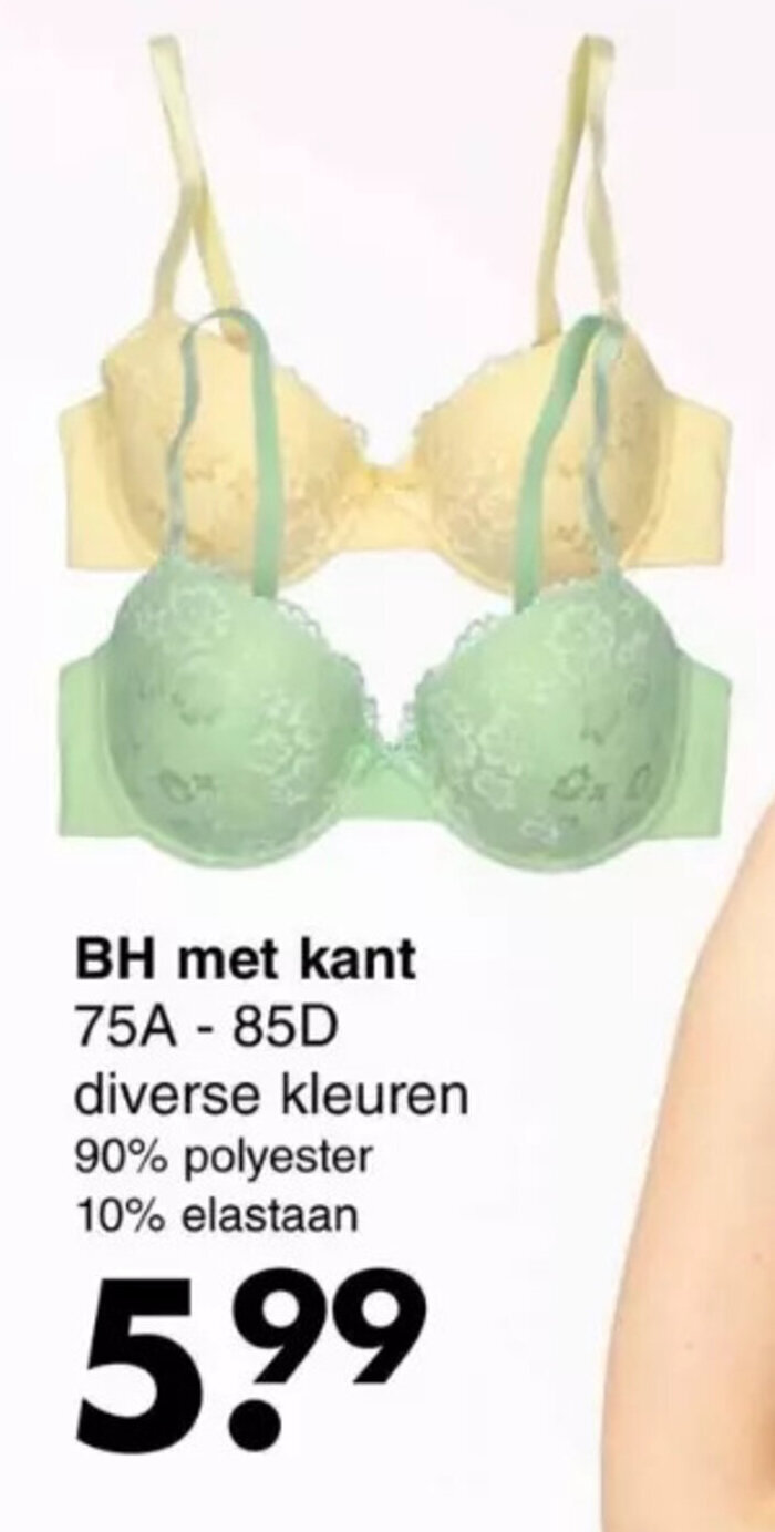 Wibra BH met kant 75A - 85D aanbieding